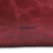 Bolsa De Ombro Fivelas Couro Estonado Vermelho - imagem 6