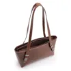Bolsa De Ombro Fivelas Couro Marrom - imagem 4