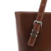 Bolsa De Ombro Fivelas Couro Marrom - imagem 7