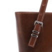 Bolsa De Ombro Fivelas Couro Marrom - imagem 7