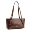 Bolsa De Ombro Fivelas Couro Marrom - imagem 2