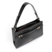 Bolsa De Ombro Fivelas Couro Preto - imagem 4
