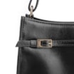 Bolsa De Ombro Fivelas Couro Preto - imagem 7