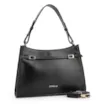 Bolsa De Ombro Fivelas Couro Preto - imagem 2