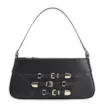 Bolsa De Ombro Fivelas Couro Preto - imagem 1