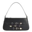 Bolsa De Ombro Fivelas Couro Preto - imagem 1