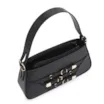 Bolsa De Ombro Fivelas Couro Preto - imagem 5
