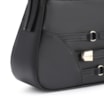 Bolsa De Ombro Fivelas Couro Preto - imagem 6