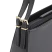 Bolsa De Ombro Fivelas Couro Preto - imagem 8