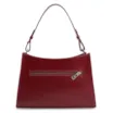 Bolsa De Ombro Fivelas Couro Vermelho Cereja - imagem 4