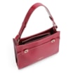 Bolsa De Ombro Fivelas Couro Vermelho Cereja - imagem 5