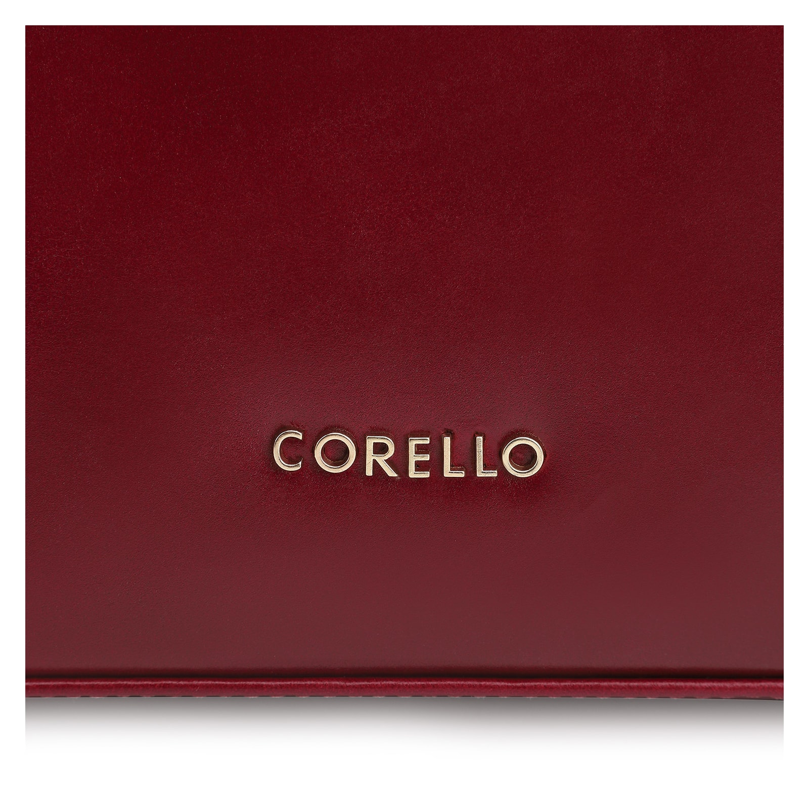 Bolsa De Ombro Fivelas Couro Vermelho Cereja
