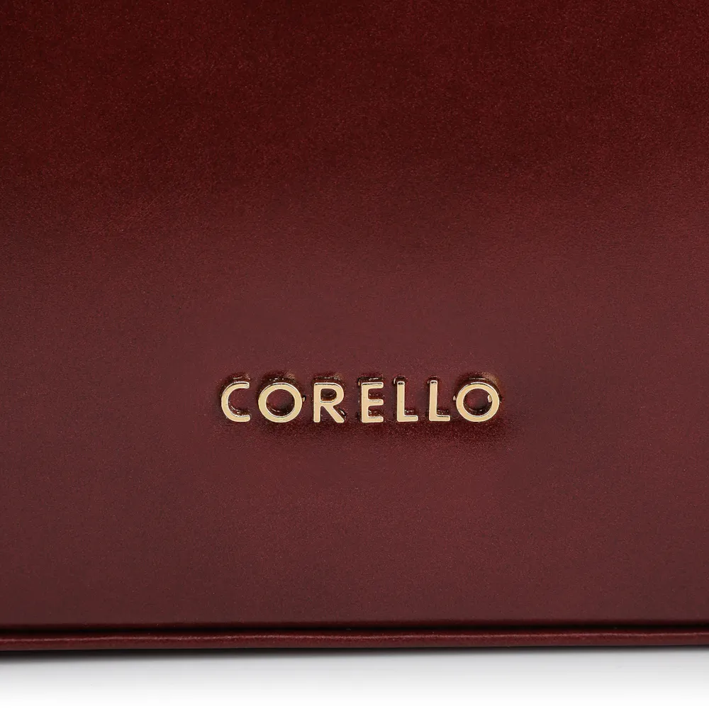 Bolsa De Ombro Fivelas Couro Vinho - imagem 6