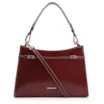 Bolsa De Ombro Fivelas Couro Vinho - imagem 1