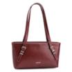 Bolsa De Ombro Fivelas Couro Vinho - imagem 3
