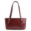 Bolsa De Ombro Fivelas Couro Vinho - imagem 4