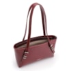 Bolsa De Ombro Fivelas Couro Vinho - imagem 5