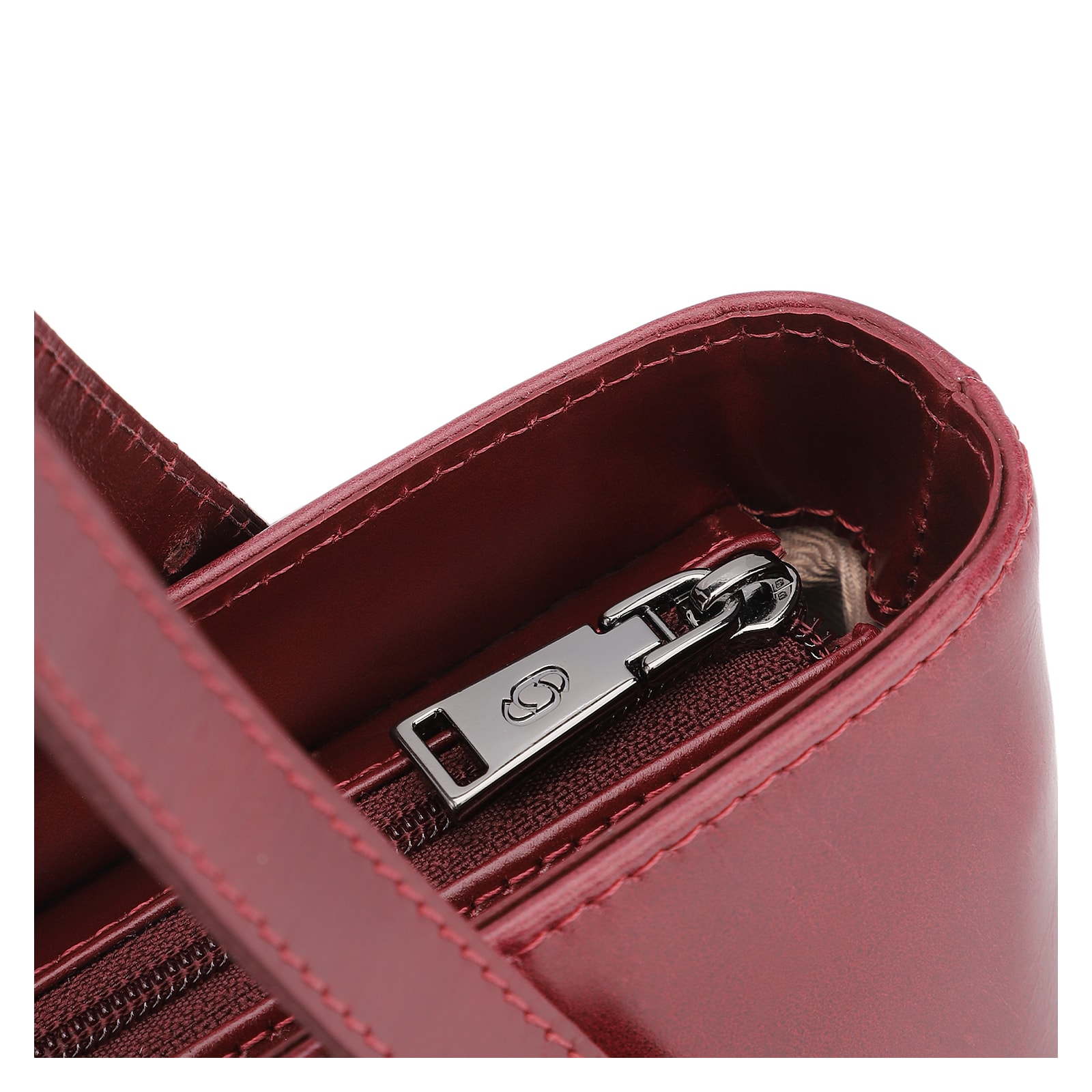 Bolsa De Ombro Fivelas Couro Vinho