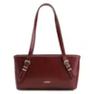 Bolsa De Ombro Fivelas Couro Vinho - imagem 1