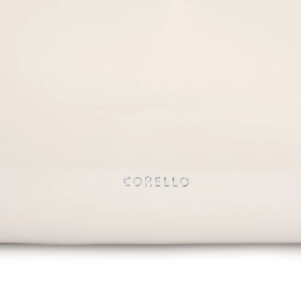 Bolsa De Ombro Fivelas Verniz Off White - imagem 7