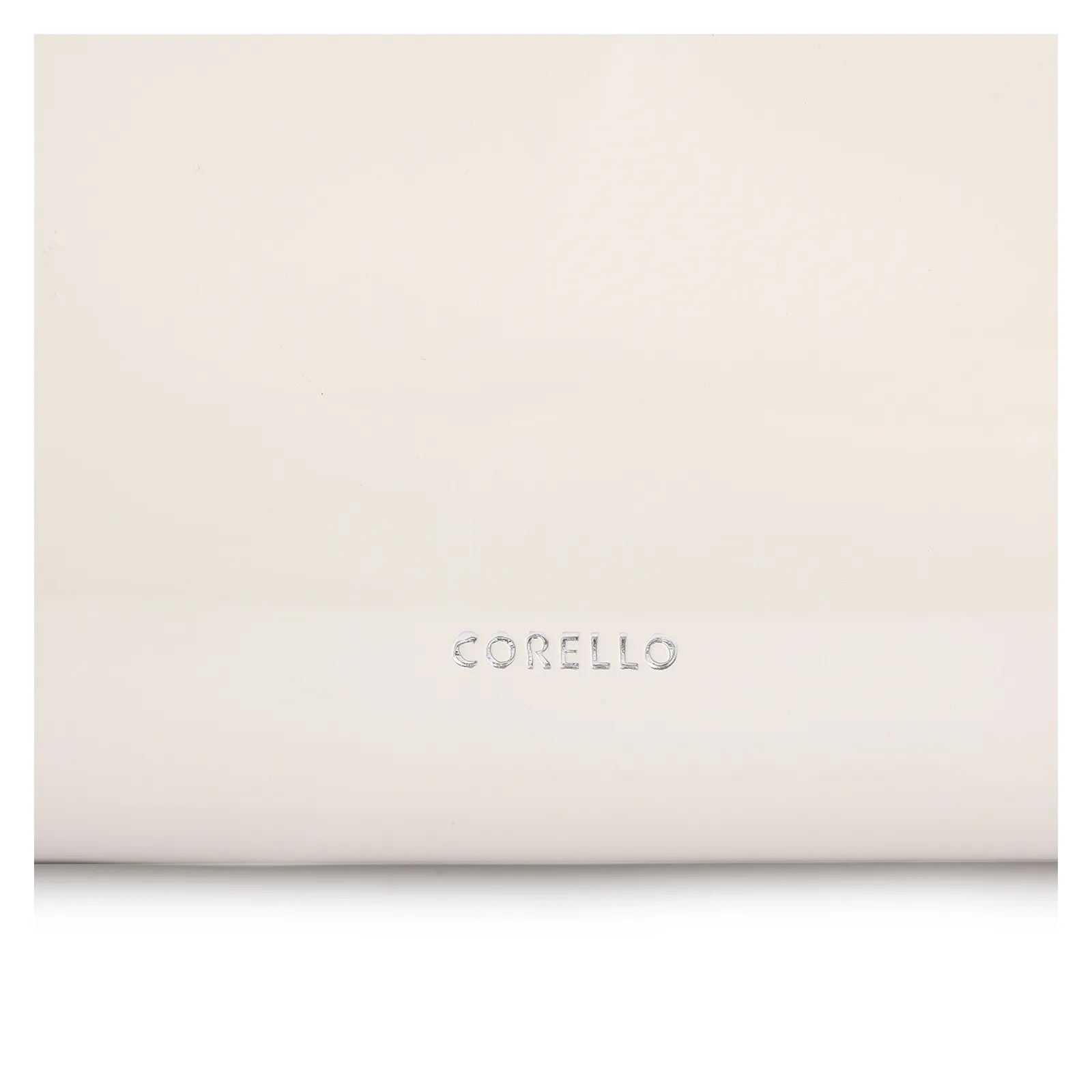 Bolsa De Ombro Fivelas Verniz Off White