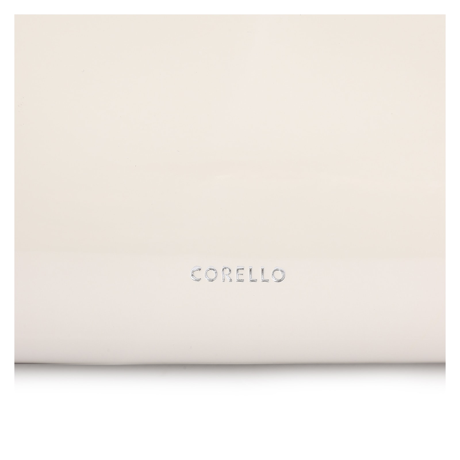 Bolsa De Ombro Fivelas Verniz Off White