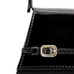 Bolsa De Ombro Fivelas Verniz Preto - imagem 5