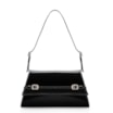 Bolsa De Ombro Fivelas Verniz Preto - imagem 1