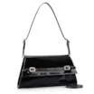 Bolsa De Ombro Fivelas Verniz Preto - imagem 2