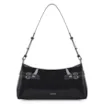 Bolsa De Ombro Fivelas Verniz Preto - imagem 1