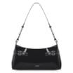 Bolsa De Ombro Fivelas Verniz Preto - imagem 1