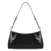 Bolsa De Ombro Fivelas Verniz Preto - imagem 3