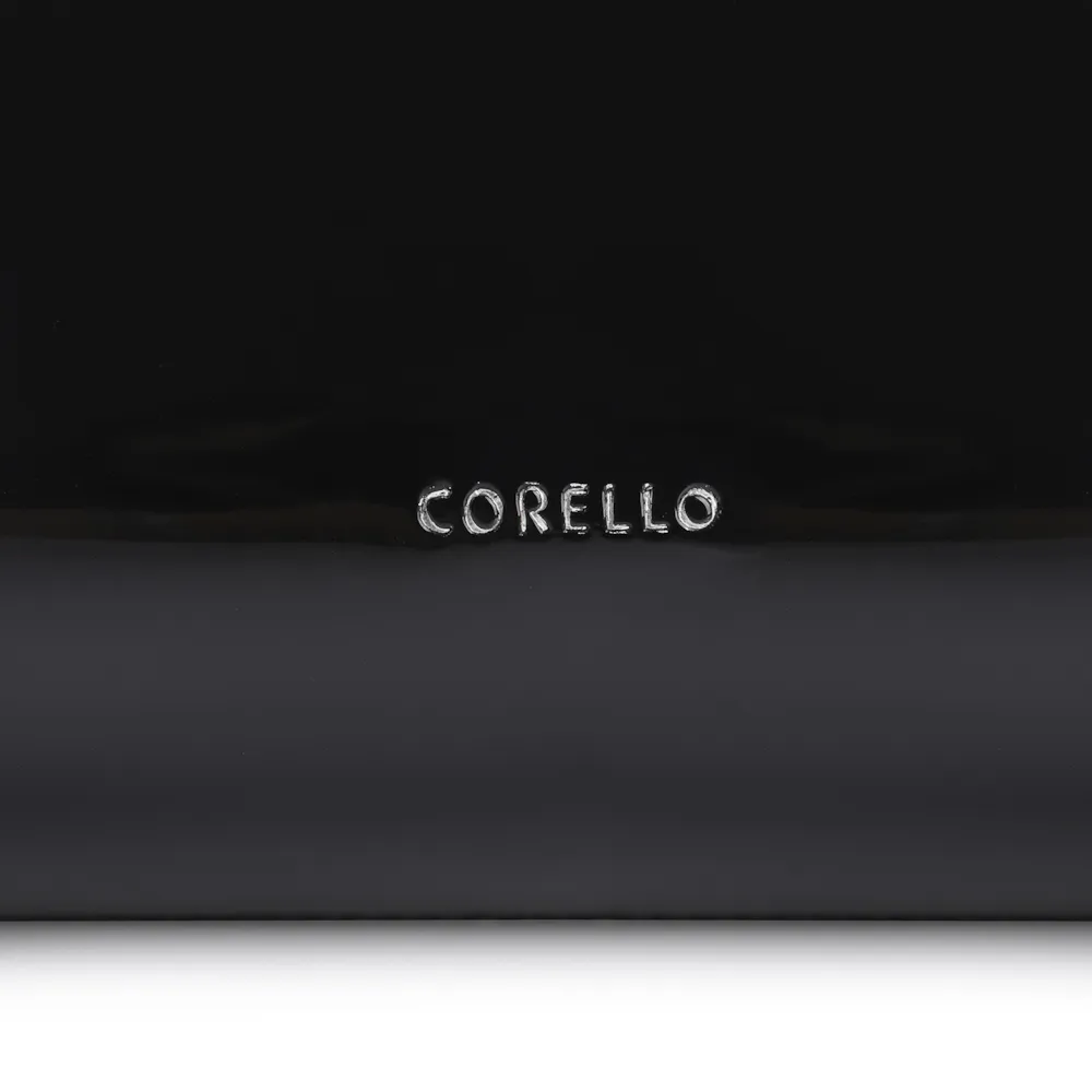 Bolsa De Ombro Fivelas Verniz Preto - imagem 5