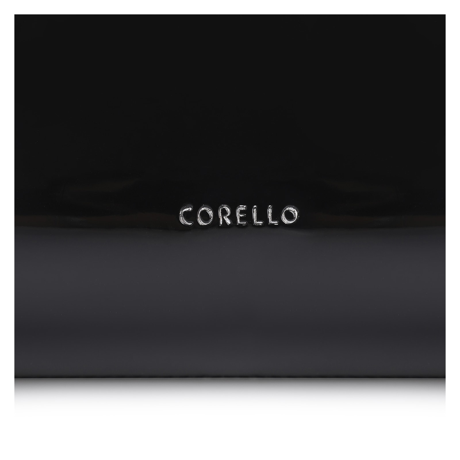 Bolsa De Ombro Fivelas Verniz Preto