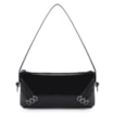 Bolsa De Ombro Fivelas Verniz Preto - imagem 1