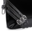 Bolsa De Ombro Fivelas Verniz Preto - imagem 6