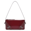 Bolsa De Ombro Fivelas Verniz Vermelho - imagem 1