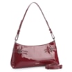 Bolsa De Ombro Fivelas Verniz Vermelho Cereja - imagem 3