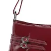 Bolsa De Ombro Fivelas Verniz Vermelho Cereja - imagem 6
