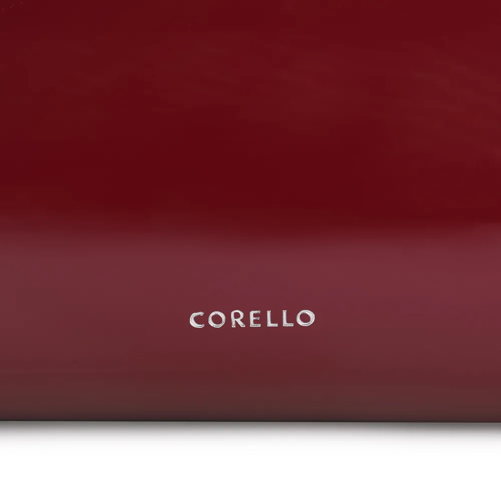 Bolsa De Ombro Fivelas Verniz Vermelho Cereja - imagem 7