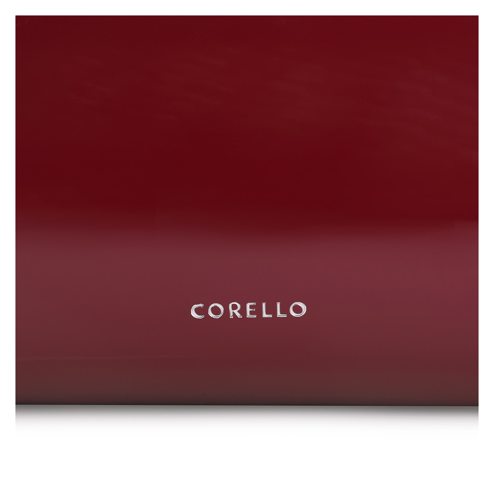 Bolsa De Ombro Fivelas Verniz Vermelho Cereja