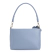 Bolsa De Ombro Flor Couro Azul - imagem 3