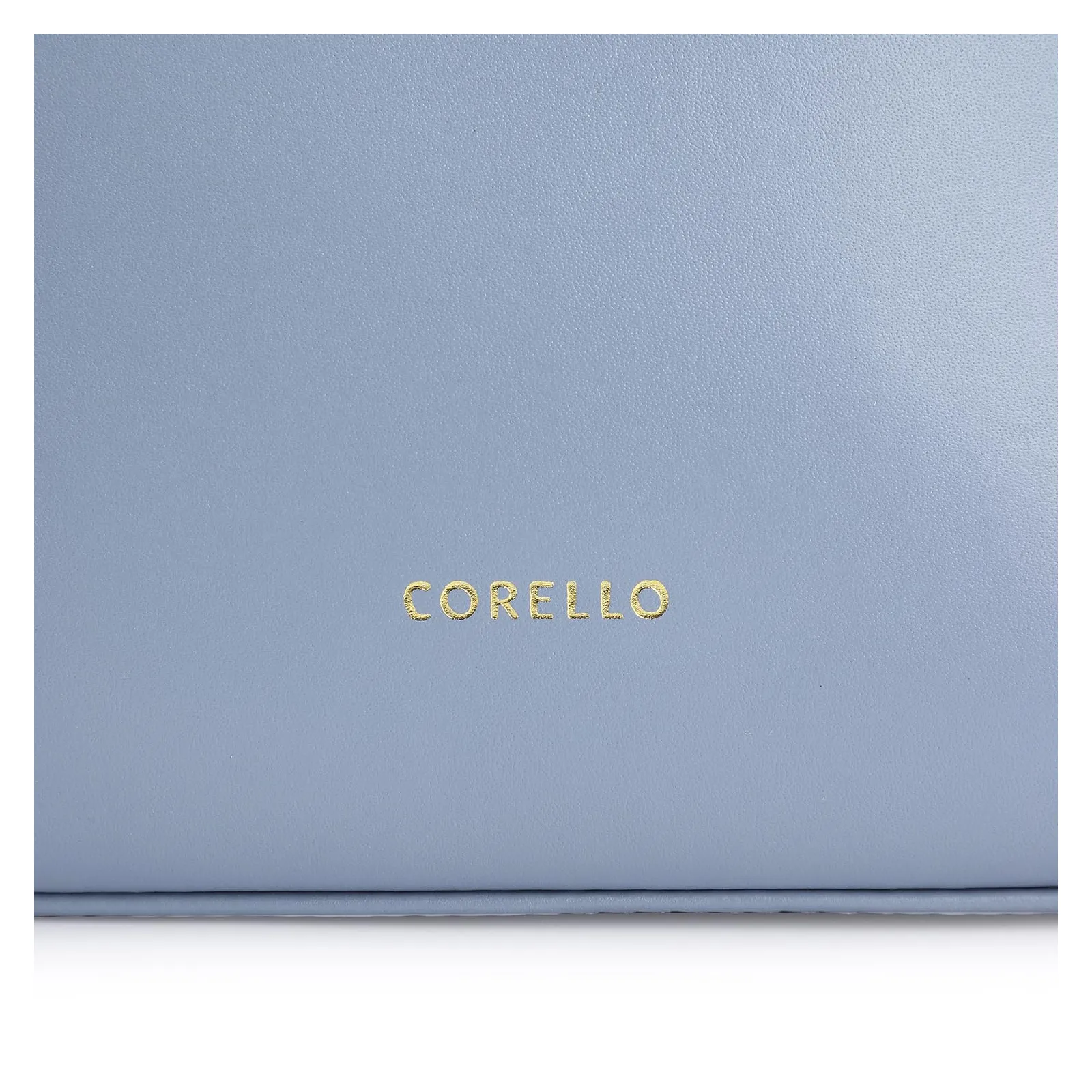 Bolsa De Ombro Flor Couro Azul