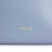 Bolsa De Ombro Flor Couro Azul - imagem 6