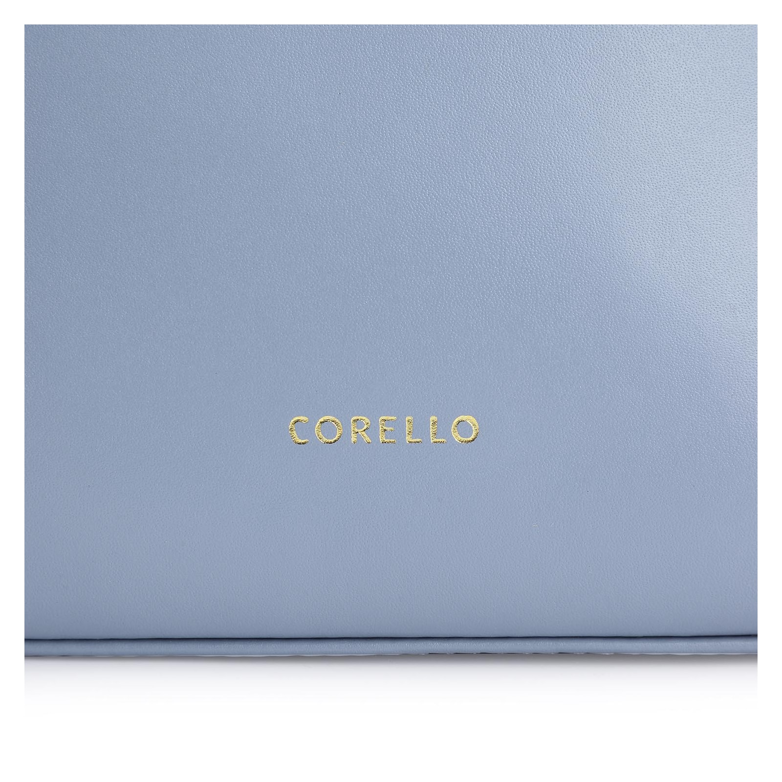 Bolsa De Ombro Flor Couro Azul