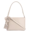 Bolsa De Ombro Flor Couro Off White - imagem 1