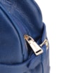 Bolsa De Ombro Grande Couro Antique Azul Fivela Lateral - imagem 5