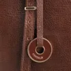 Bolsa De Ombro Grande Couro Antique Marrom Alças Paralelas - imagem 7