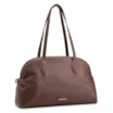 Bolsa De Ombro Grande Couro Antique Marrom Fivela Lateral - imagem 2
