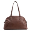 Bolsa De Ombro Grande Couro Antique Marrom Fivela Lateral - imagem 3